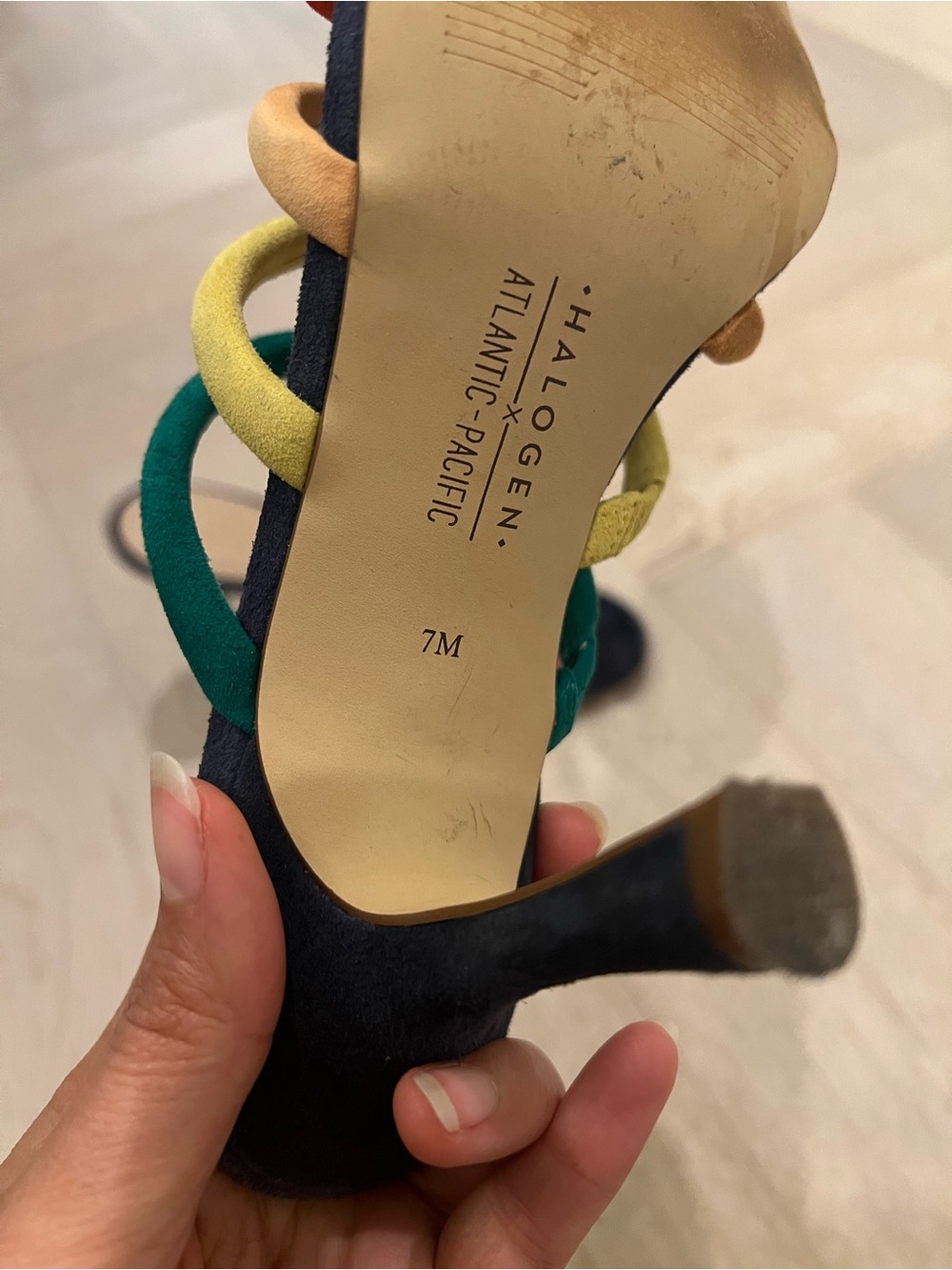 Halogen suede multicoloured heels - Picture 5 of 5
